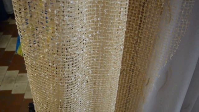 Тюль сетка. Тюль кухонная. 3687. Тюль на кухню. Сетка буклированная. смотреть онлайн