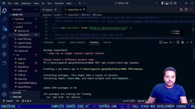 Class Based Components | News Website With React JS | Project for beginners смотреть онлайн