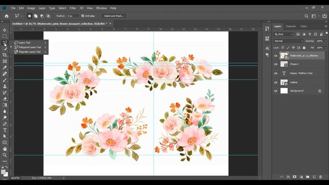 Photoshop Tutorials | Mother's Day Poster Design In Adobe Photoshop CC 2019
