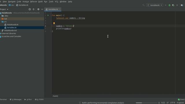 Inicialización de variables | Curso basico de kotlin смотреть онлайн