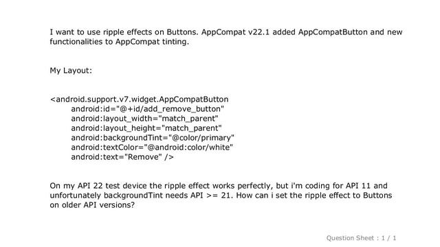 Android : AppCompatButton backgroundTint API 21 смотреть онлайн
