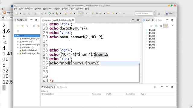 31 PHP scripting language Numeric & Math functions смотреть онлайн