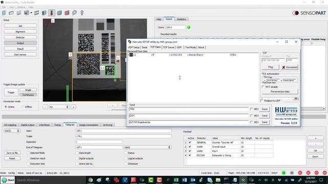 Send VISOR Ethernet TCP/IP ASCII Commands смотреть онлайн