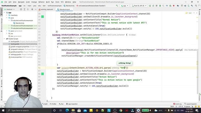 Notification with Action in android studio | Kotlin Android | Dr Vipin Classes смотреть онлайн