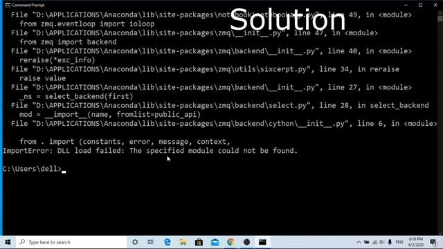 [SOLVED] How to solve ImportError:DLL load failed: The specified module could not be found смотреть онлайн