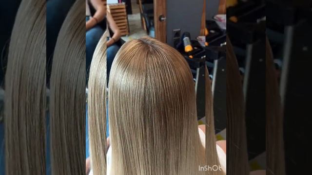 Стрижка и окрашивание в технике Airtouch Haircoloring & Haircut #airtouch #blond #окрашивание #блон