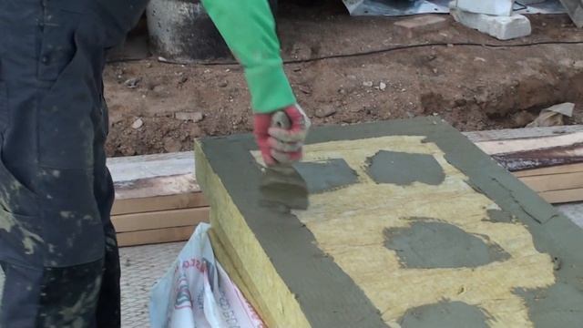 Как приклеить минеральную вату на фасад дома, как наносится клей на лист минеральной ваты