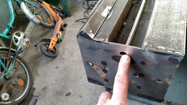 начало изготовления токарного станка, станина- часть 1 смотреть онлайн