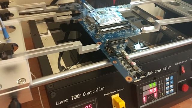 Ремонт ноутбука HP g6-1102er. Замена северного моста. смотреть онлайн