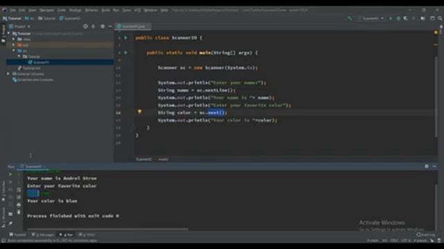 Java Exemple #1: Scanner Class смотреть онлайн