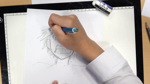 Pro Mangaka Realtime Drawing - "Surprise" by Hiroshi Fukuda смотреть онлайн