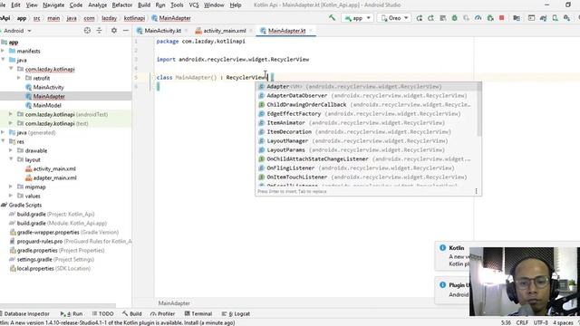 7. Menampilkan data pada RecyclerView - Tutorial Kotlin Android Retrofit (Api) смотреть онлайн