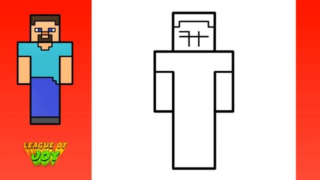 How to DRAW STEVE MINECRAFT смотреть онлайн