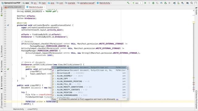 Crear archivo PDF usando DroidText en Android Studio смотреть онлайн