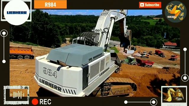 LIEBHERR R984 EXCAVATOR ? Road Infrastructure Applications ? смотреть онлайн