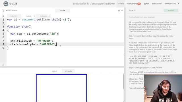 SEP I - Assignment for 3/23/20 - Introduction to Canvas смотреть онлайн