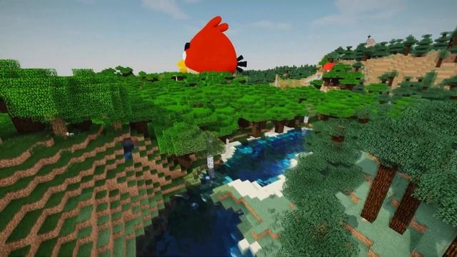 Minecraft Angry Birds Red Build смотреть онлайн