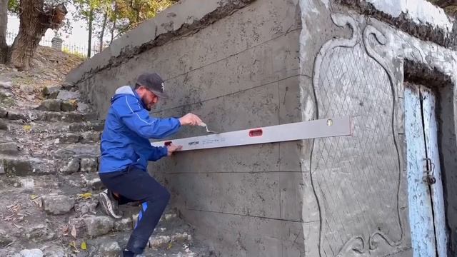 Реставрация старого здания. Вот такой у нас получился камень из Арт бетона. смотреть онлайн