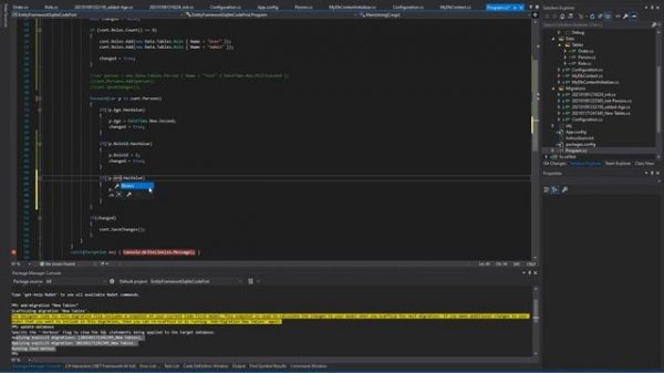 c# - это просто: Entity Framework Code First связанные таблицы + Extensions (Расширения классов)
