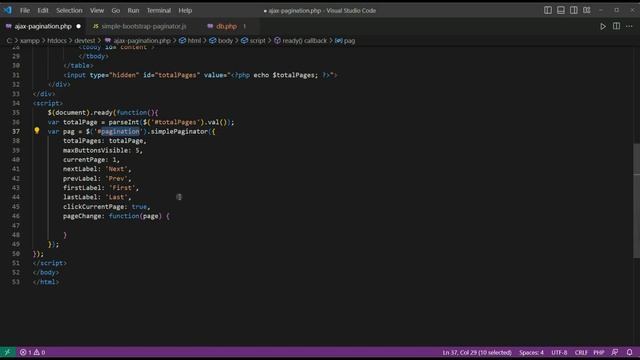 PHP Mysql Jquery Ajax Pagination смотреть онлайн