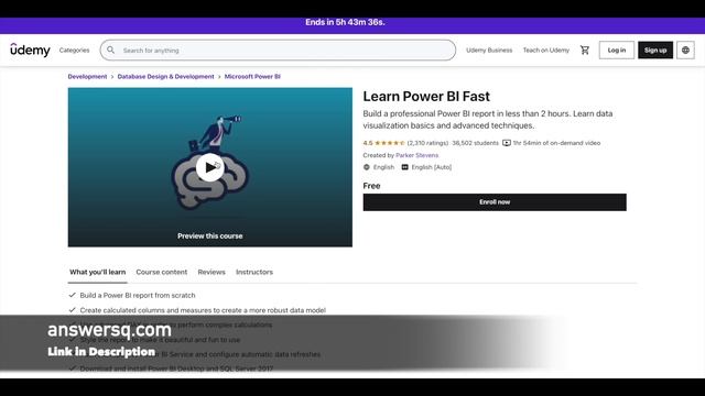 Free Power BI Online Courses with Certificate смотреть онлайн