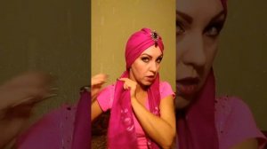 Как завязать чалму из палантина