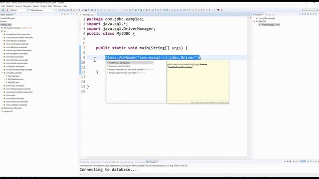 Java and MySQL connection in eclipse (JDBC) by complete concepts in Hindi смотреть онлайн