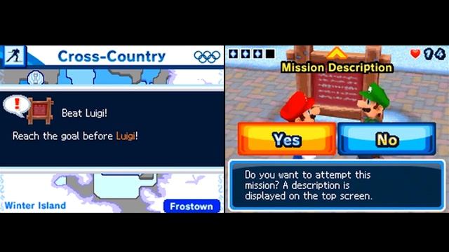 Mario & Sonic at the Olympic Winter Games DS (Story) playthrough [Part 2: Fairytale of New Frostown смотреть онлайн