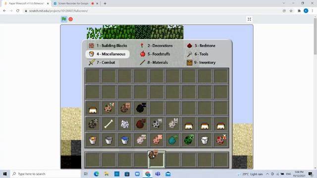 Paper Minecraft 2D L Scratch