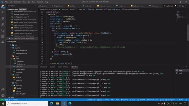 Vue Tutorial: Tạo web app rút gọn link với Strapi và Quasar - Part 7: Trang alias смотреть онлайн