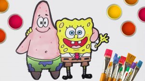 КАК НАРИСОВАТЬ ГУБКУ БОБА и ПАТРИКА! Легкие рисунки для детей