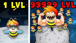 ПЧЁЛЫ в Космосе! Максимальная Эволюция армии ПЧЁЛ в Космосе в Be a Bee!  Roblox