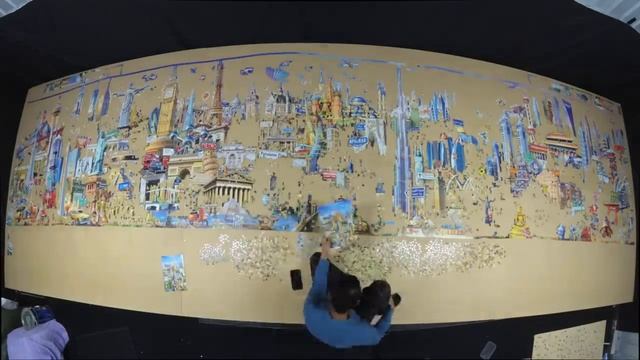 42,000 piece jigsaw puzzle timelapse смотреть онлайн