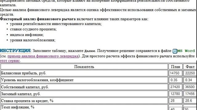 Факторный анализ финансового левериджа смотреть онлайн