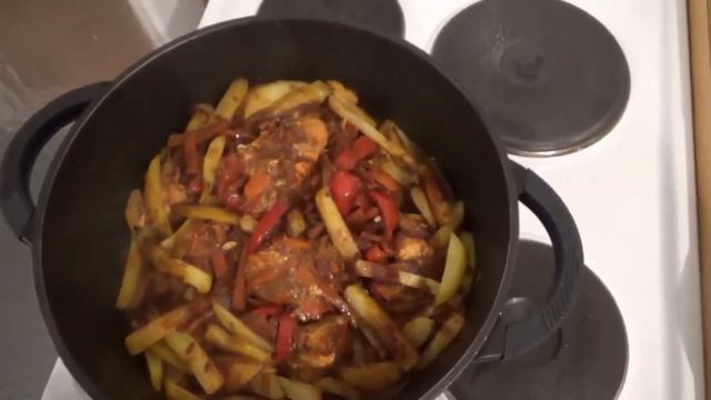 Филе лосося с картофелем. Авторский рецепт. смотреть онлайн