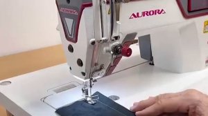 НАСТОЛЬНАЯ ПРЯМОСТРОЧНАЯ ПРОМЫШЛЕННАЯ ШВЕЙНАЯ МАШИНА AURORA A-5E HOME (ДИЗАЙНЕРСКИЕ СТРОЧКИ)