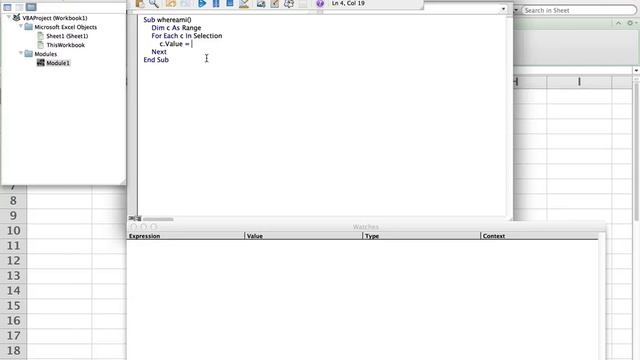Excel VBA: How to loop through selected cells смотреть онлайн