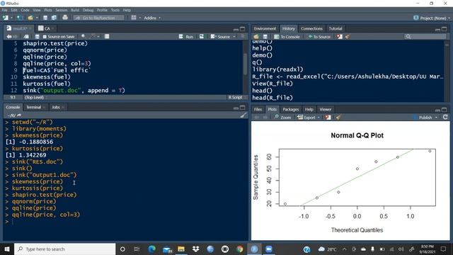 Diverting Output In Word Document Using R Studio(how To Export Result In Rstudio)