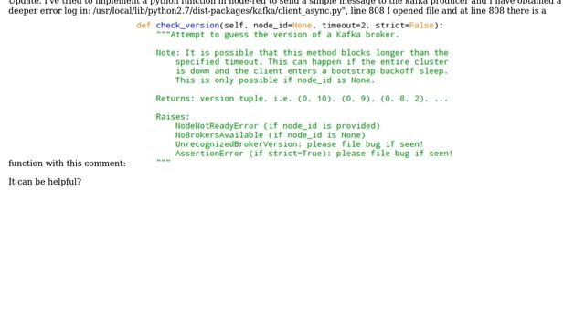 Can't reach kafka producer with node-red смотреть онлайн