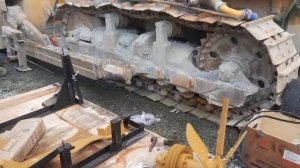 Замена двигателя на бульдозере shantui sd16 на новый