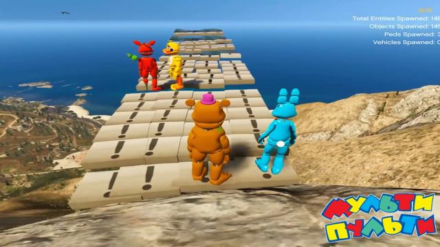 ЧЕЛЛЕНДЖ Мальчики ПРОТИВ Девочек 5 ночей ФРЕДДИ ФНАФ Анимация  АНИМАТРОНИКИ Multi Pulti