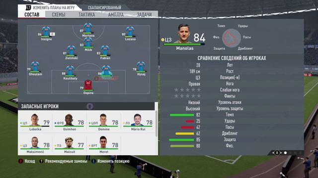 Наполи-Парма. Прогноз матча. Итальянская серия А. FIFA 2021. смотреть онлайн