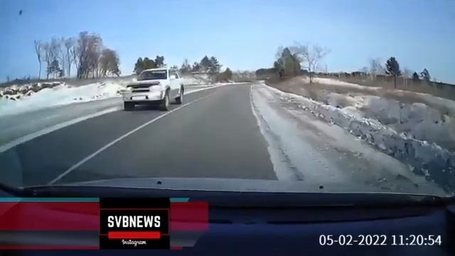 Опасный обгон на амурской трассе смотреть онлайн