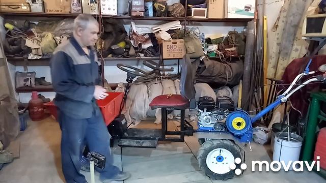 Передний адаптер соединяем с мотоблоком , установка тросов и тест драйв. ( часть 2) смотреть онлайн