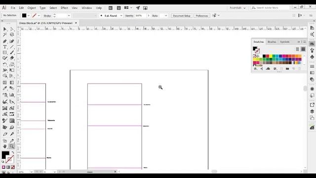 Tutorial: Drafting the dress block sewing pattern with Adobe Illustrator смотреть онлайн