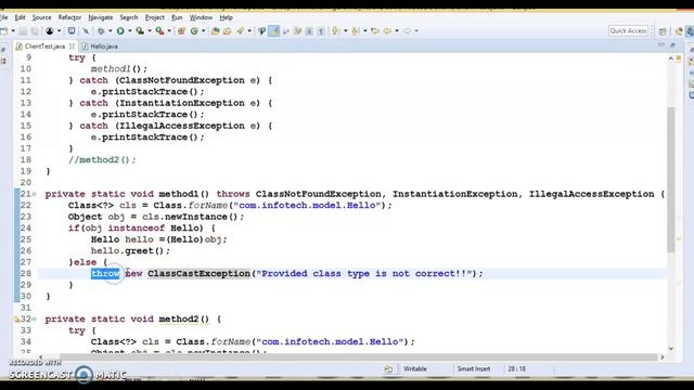 Difference Between throw And throws in Java Exception Handling with example смотреть онлайн
