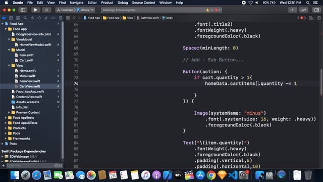 SwiftUI Food Ordering App Using Firebase - Final Part - 3 - Building Cart Page UI | SwiftUI 2.0 смотреть онлайн