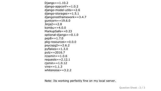 Django : Could not find a version that satisfies the requirement pkg-resources==0.0.0 смотреть онлайн