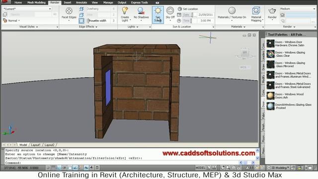 AutoCAD 3D Materials Tutorial | AutoCAD 2010 | Apply, Mapping, Create Material смотреть онлайн