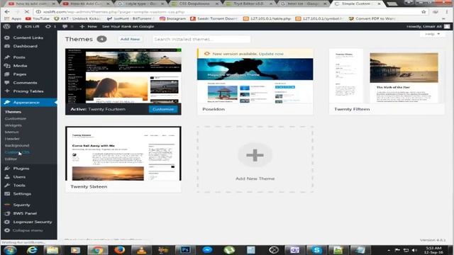 How To Add Custom Css & Stylesheet in Wordpress 2016 смотреть онлайн